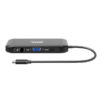 Port USB Type-C 4 x USB3.1|1 x Aux|Micro+SD Card Reader|1 x RJ45|1 x HDMI|1 x VGA|1 x Type-C PD Dock 100W - Black
