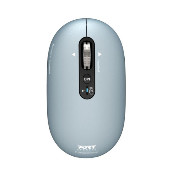 Port Connect PURE MAC Rechargeable Wireless and Bluetooth Mouse - Storm