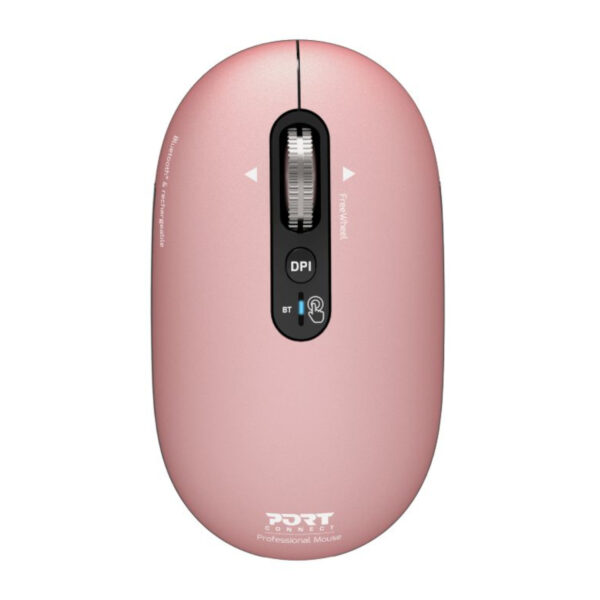 Port Connect PURE MAC Rechargeable Wireless and Bluetooth Mouse - Copper Rose