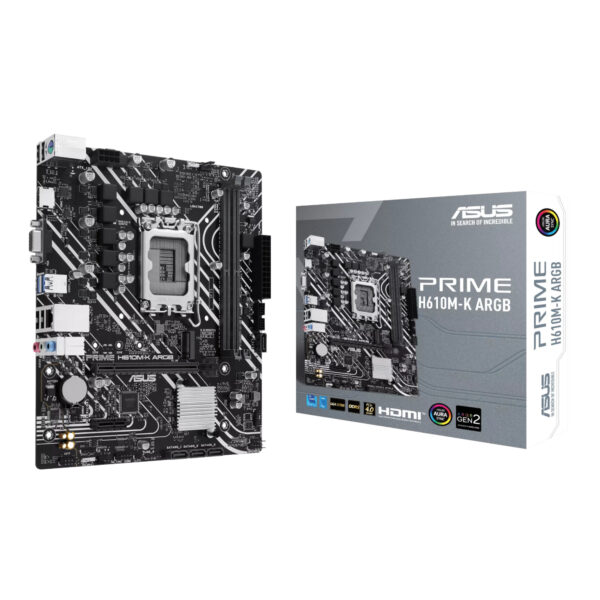Asus PRIME H610M-K ARGB Intel LGA1700 M-ATX Motherboard