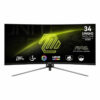 MSI MAG345CQR 34" Curved Gaming Monitor 3440x1440 (UWQHD) VA 1ms 180Hz