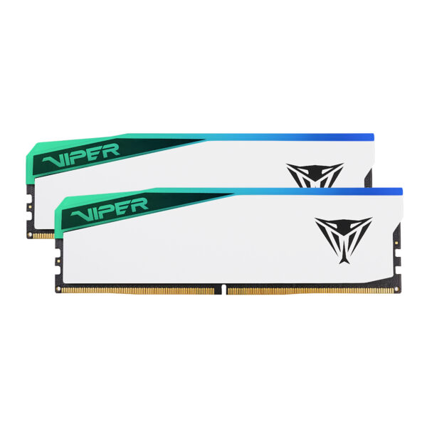 Patriot Viper Elite 5 RGB 32GB 6000MHz DDR5 Desktop Gaming Memory Kit - White