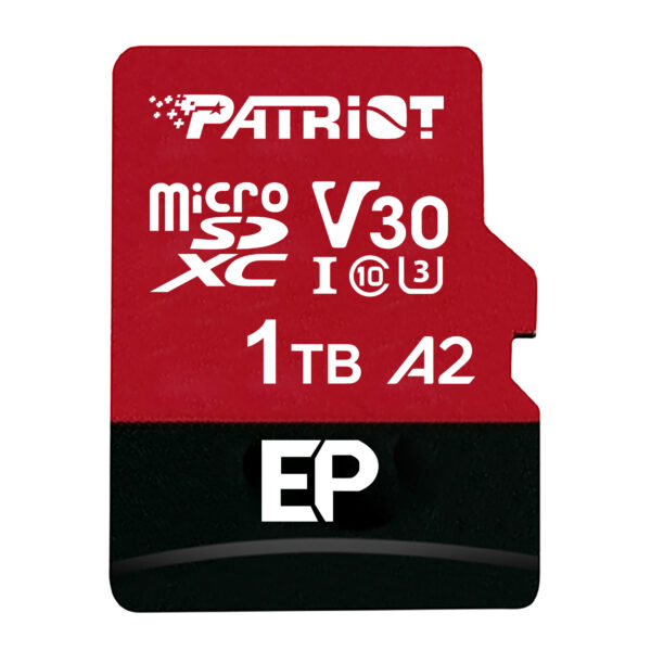 PEF1TBEP31MCX_Patriot-EP-Series-1TB-MICRO-SDXC-V30-A2_wr_01 Patriot EP Series 1TB MICRO SDXC V30 A2 (w/o Adaptor)