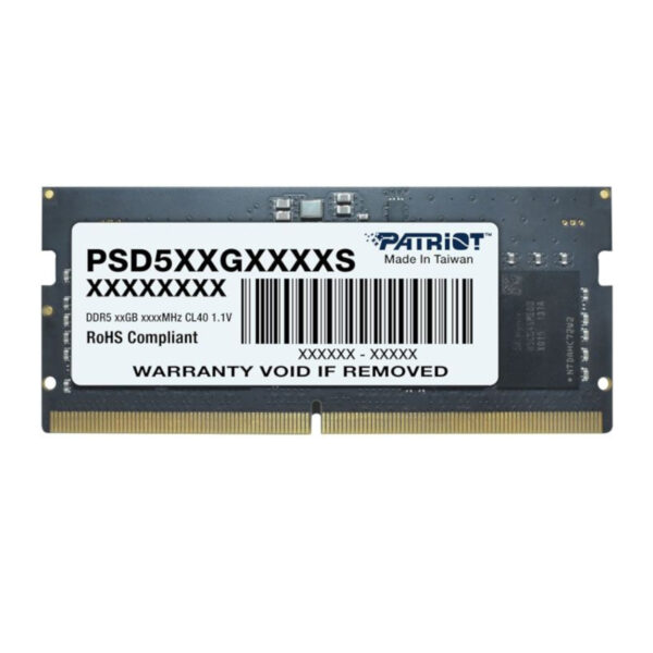 PSD516G480081S_Patriot-Signature-Line-16GB-4800MHz-DDR5-SODIMM-Notebook-Memory_wr_01a Patriot Signature Line DDR5 16GB 4800MHz Single Rank SODIMM Notebook Memory