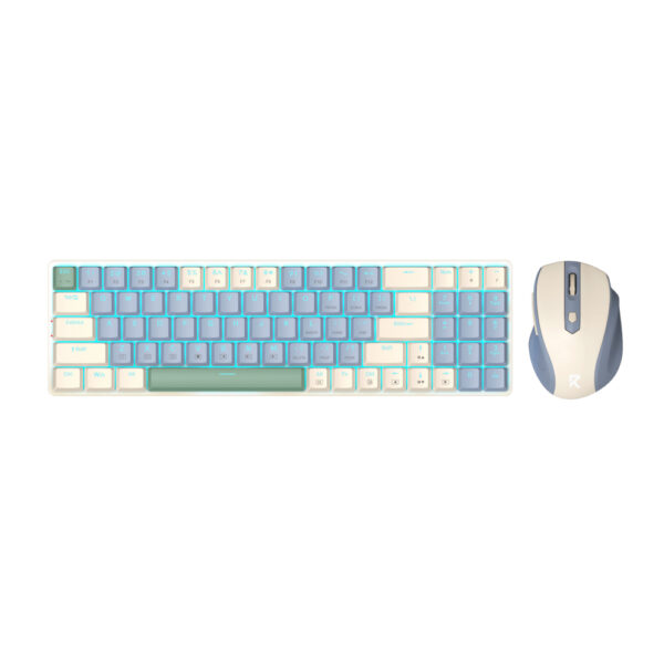 RD-BS-8772CB_wr_01 Redragon BS8772 Wireless Keyboard and Mouse Combo - Cream/Blue