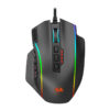 RD-M901-K-2_wr_01 REDRAGON PERDICTION 4 12400DPI RGB MMO Ergo Gaming Mouse - Black
