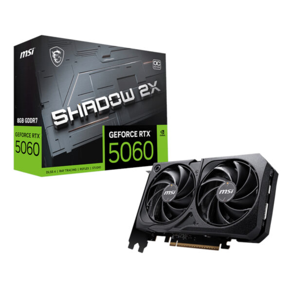 MSI GeForce RTX 5060 SHADOW 2X OC 8GB Graphics Card