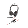 Poly Blackwire 3320 Stereo Microsoft Teams Certified USB-C Headset +USB-C/A Adapter