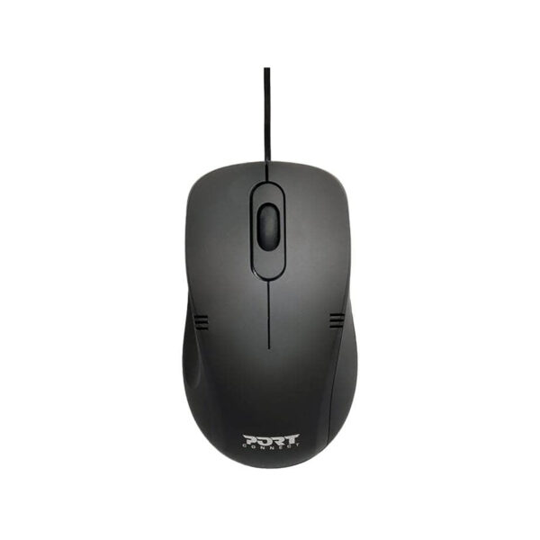 Port Professional Wired Black Mouse