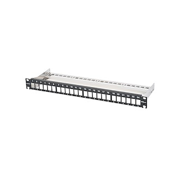 Corning VOL 24-Port Empty 1U Black Patch Panel