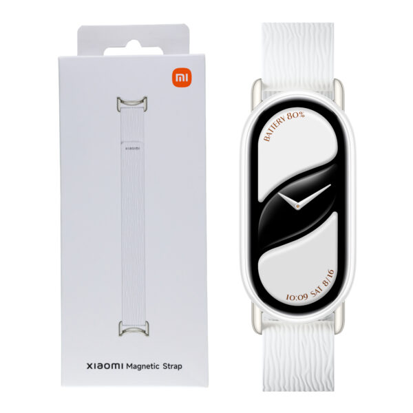 Xiaomi Smart Band 10 Magnetic Kona Leather Strap - Glacier White